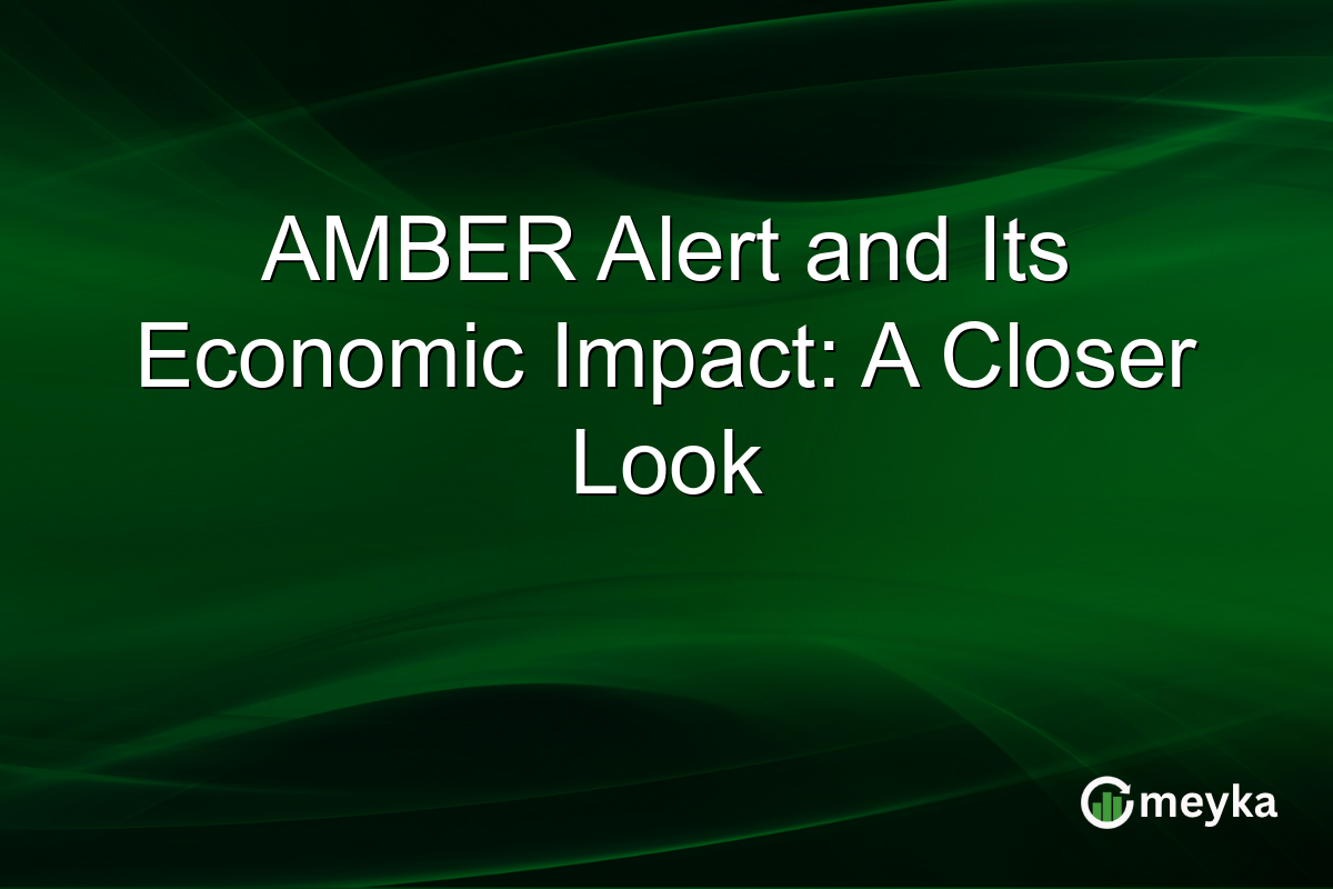 AMBER Alert and Its Economic Impact: A Closer Look
