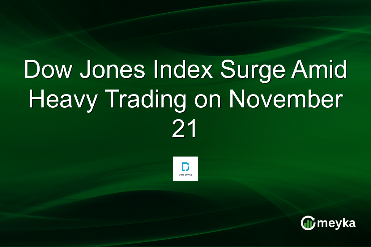 Dow Jones Index Surge Amid Heavy Trading on November 21
