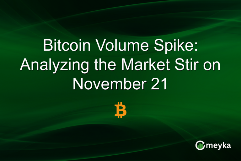 Bitcoin Volume Spike: Analyzing the Market Stir on November 21