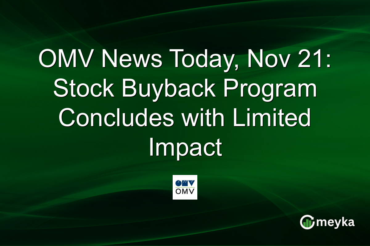 OMV News Today, Nov 21: Stock Buyback Program Concludes with Limited Impact