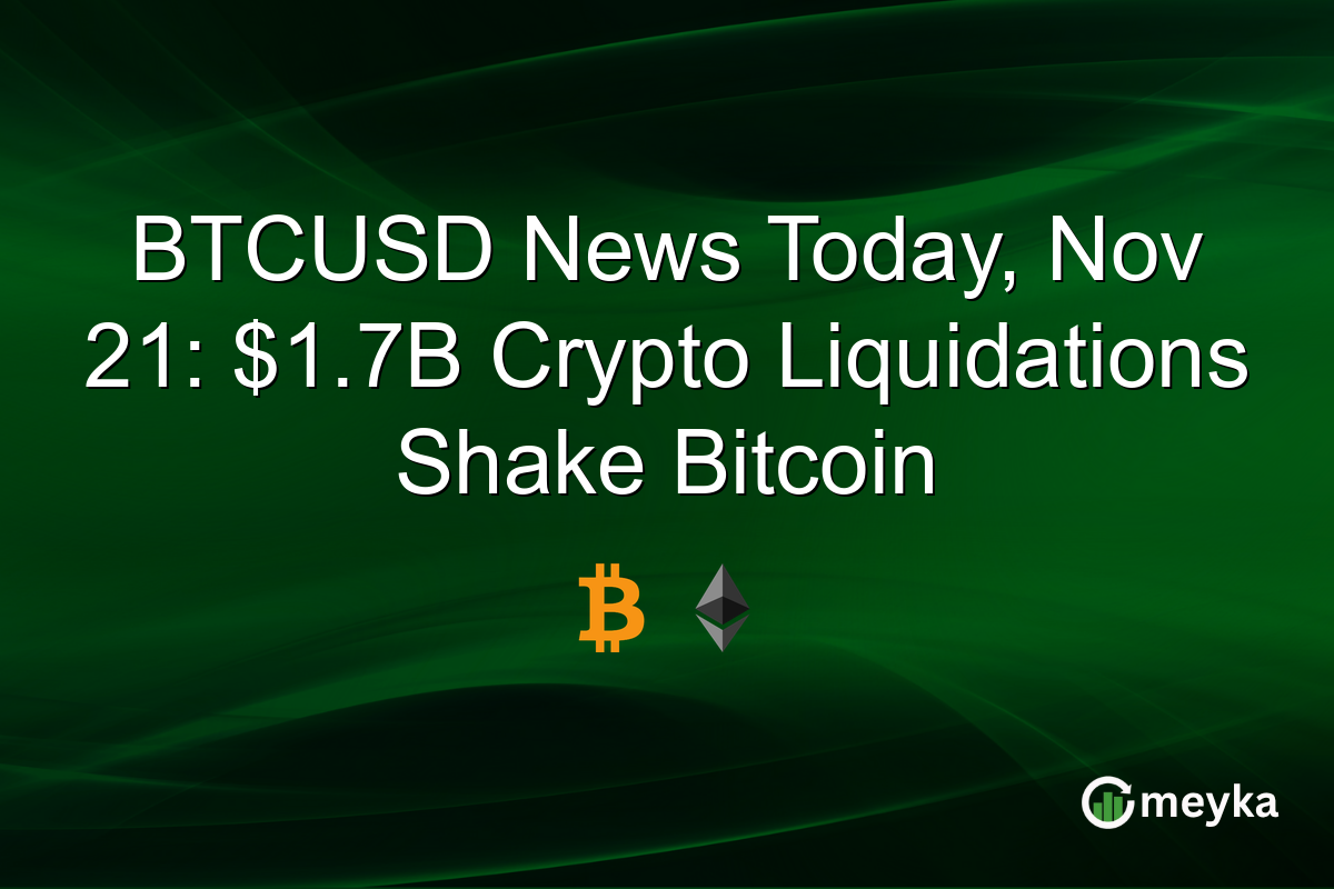 BTCUSD News Today, Nov 21: $1.7B Crypto Liquidations Shake Bitcoin