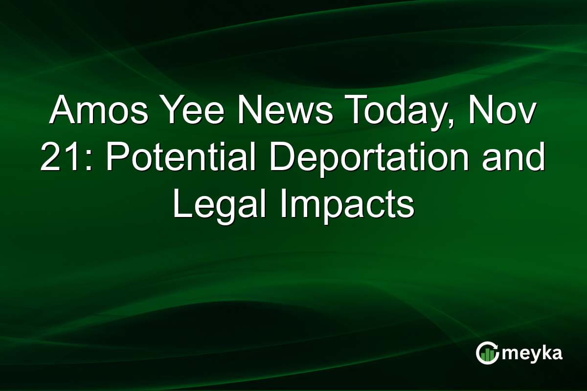 Amos Yee News Today, Nov 21: Potential Deportation and Legal Impacts