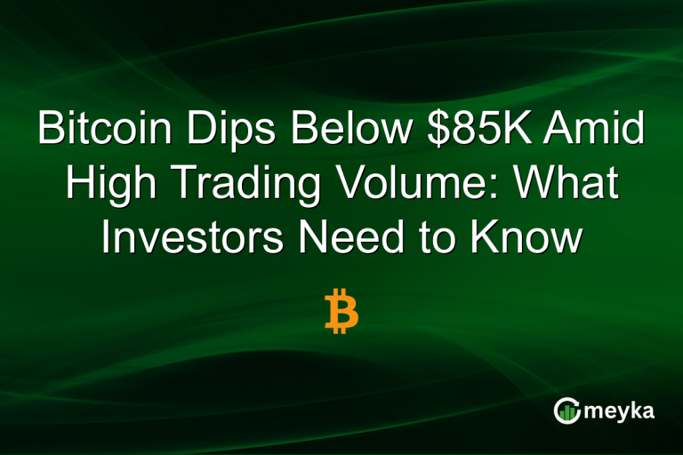 Bitcoin Dips Below $85K Amid High Trading Volume: What Investors Need to Know