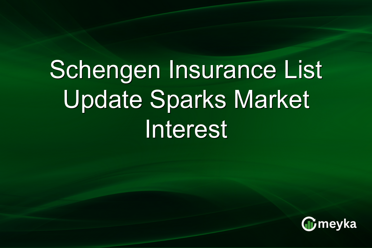 Schengen Insurance List Update Sparks Market Interest
