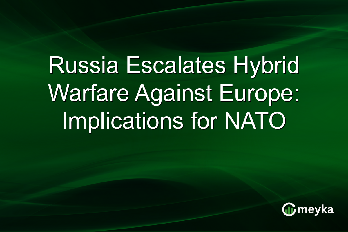 Russia Escalates Hybrid Warfare Against Europe: Implications for NATO