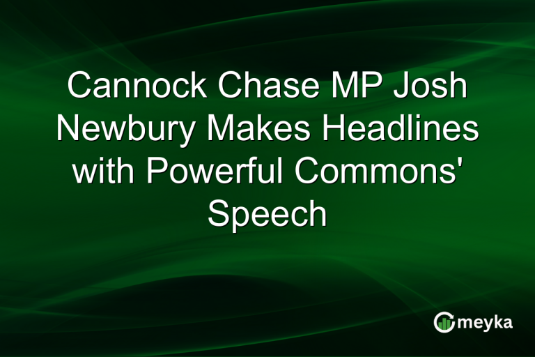 Cannock Chase MP Josh Newbury Makes Headlines with Powerful Commons' Speech