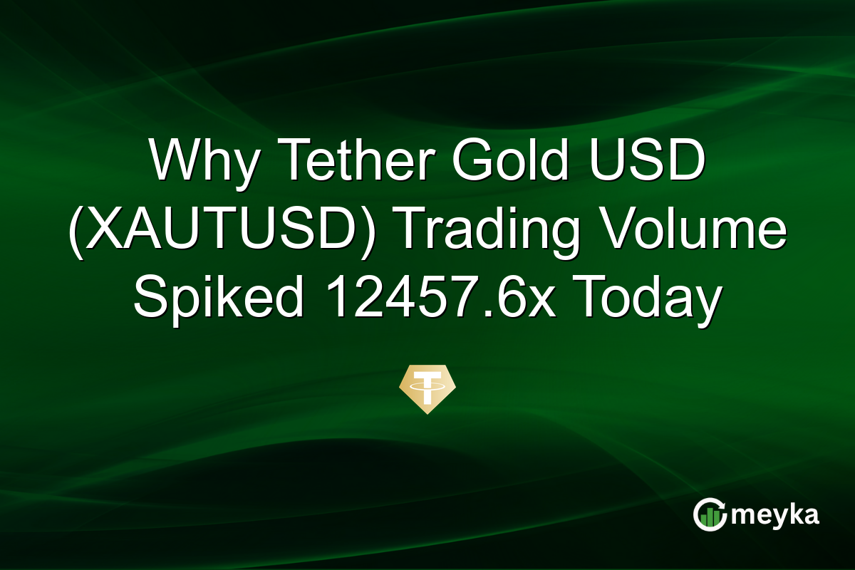 Why Tether Gold USD (XAUTUSD) Trading Volume Spiked 12457.6x Today
