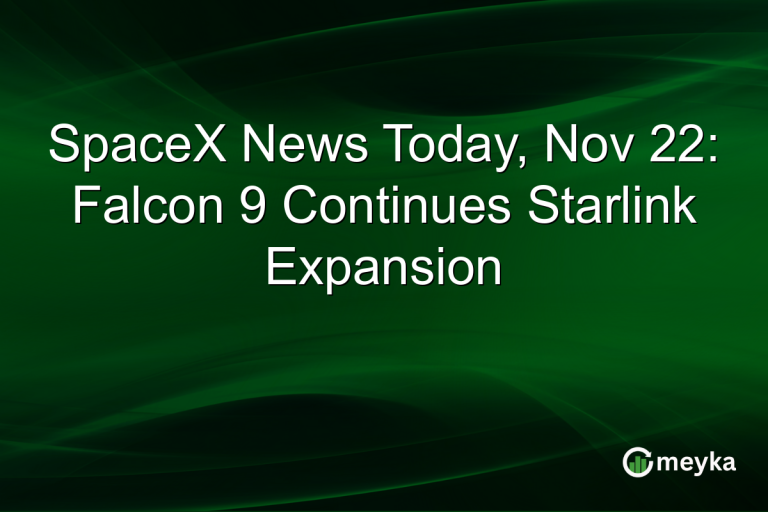 SpaceX News Today, Nov 22: Falcon 9 Continues Starlink Expansion