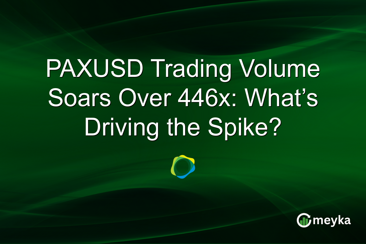 PAXUSD Trading Volume Soars Over 446x: What’s Driving the Spike?
