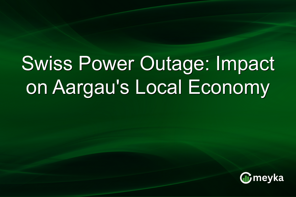Swiss Power Outage: Impact on Aargau's Local Economy