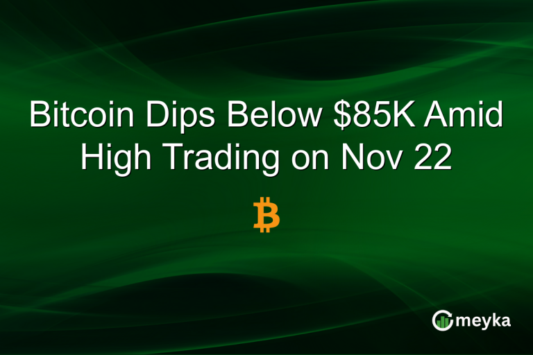 Bitcoin Dips Below $85K Amid High Trading on Nov 22