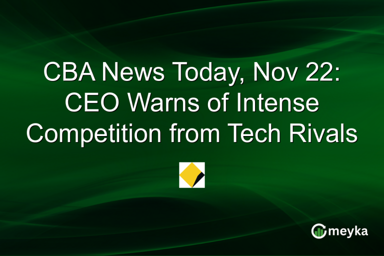 CBA News Today, Nov 22: CEO Warns of Intense Competition from Tech Rivals