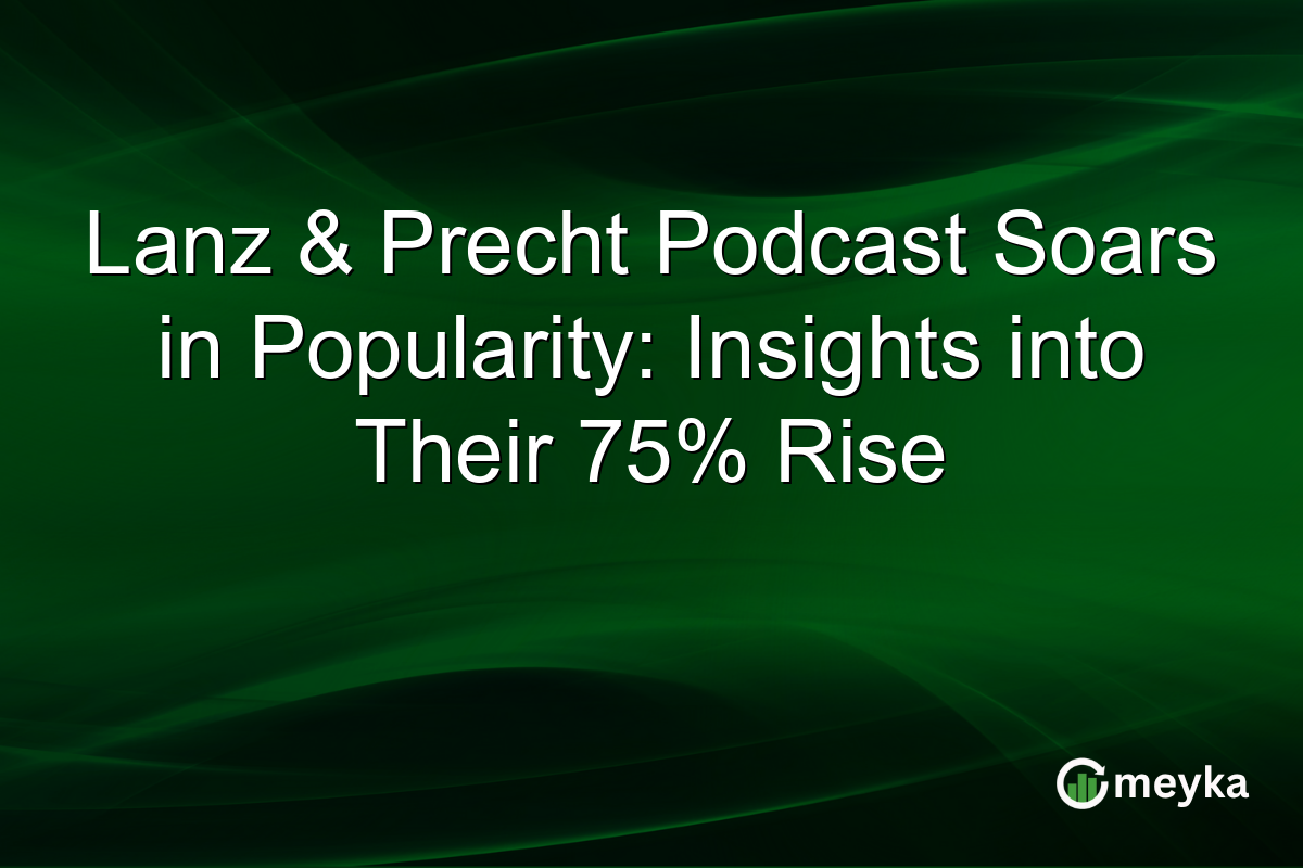 Lanz & Precht Podcast Soars in Popularity: Insights into Their 75% Rise