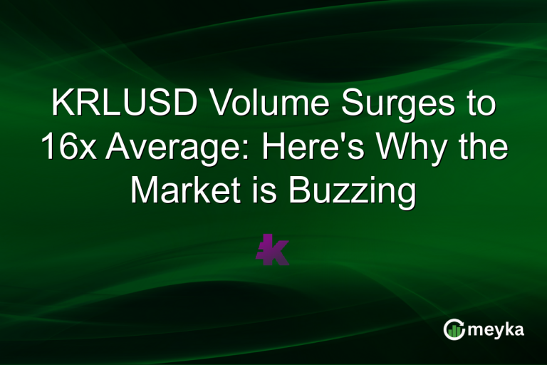KRLUSD Volume Surges to 16x Average: Here's Why the Market is Buzzing