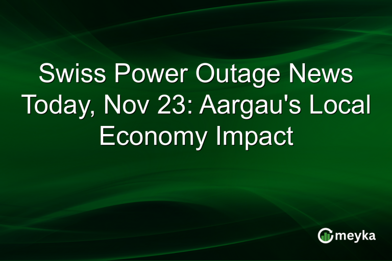 Swiss Power Outage News Today, Nov 23: Aargau's Local Economy Impact