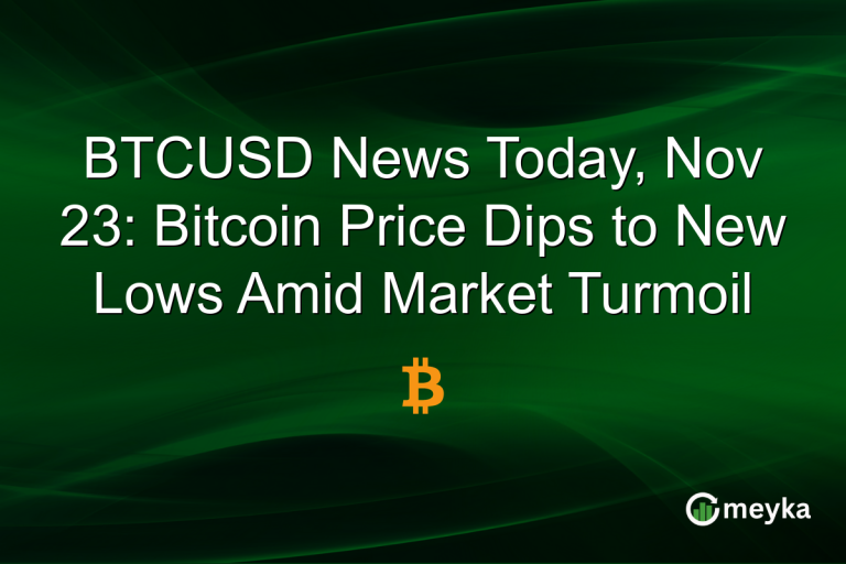 BTCUSD News Today, Nov 23: Bitcoin Price Dips to New Lows Amid Market Turmoil