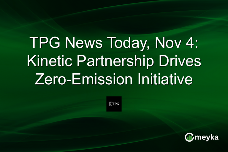 TPG News Today, Nov 4: Kinetic Partnership Drives Zero-Emission Initiative