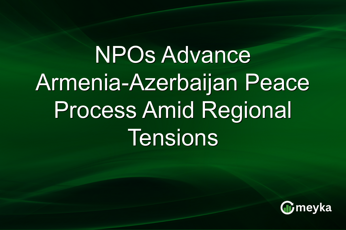 NPOs Advance Armenia-Azerbaijan Peace Process Amid Regional Tensions