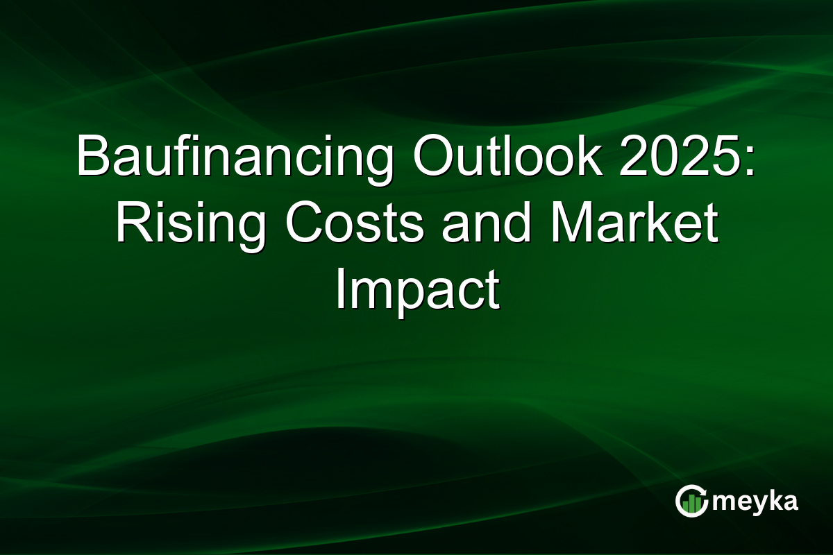 Baufinancing Outlook 2025: Rising Costs and Market Impact
