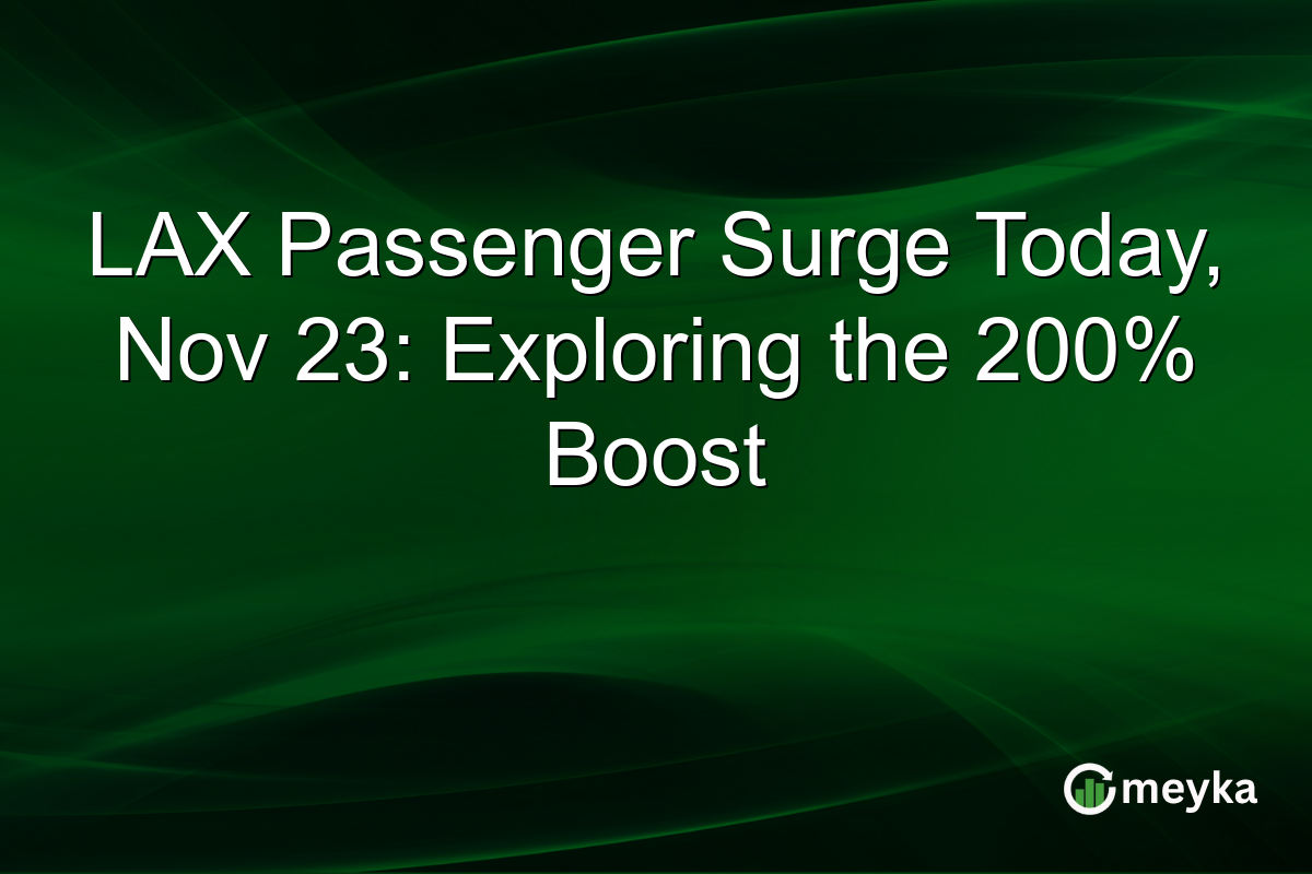 LAX Passenger Surge Today, Nov 23: Exploring the 200% Boost