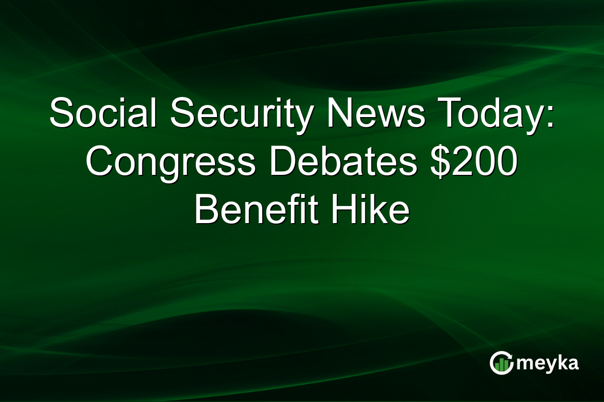 Social Security News Today: Congress Debates $200 Benefit Hike
