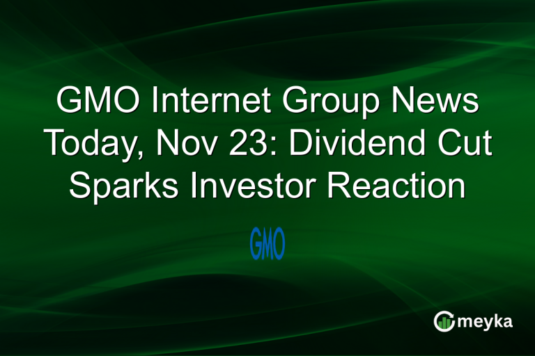 GMO Internet Group News Today, Nov 23: Dividend Cut Sparks Investor Reaction