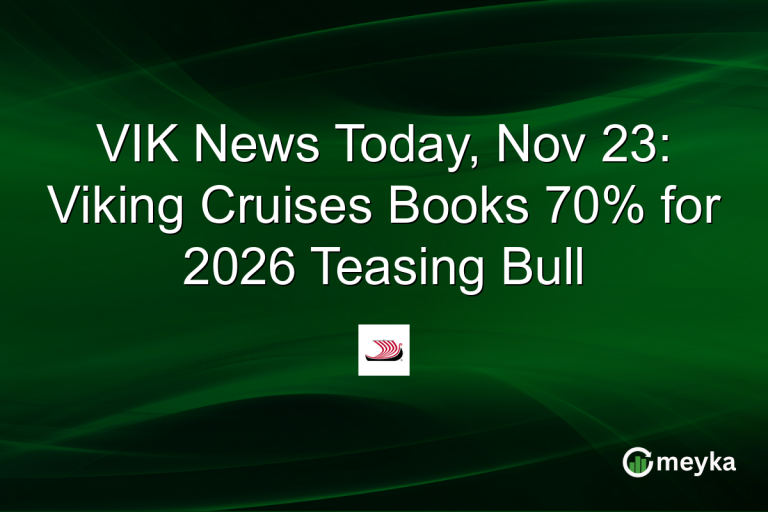VIK News Today, Nov 23: Viking Cruises Books 70% for 2026 Teasing Bull