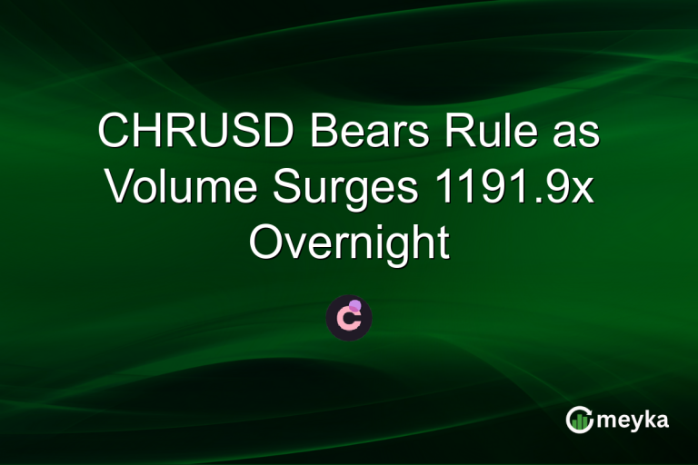 CHRUSD Bears Rule as Volume Surges 1191.9x Overnight
