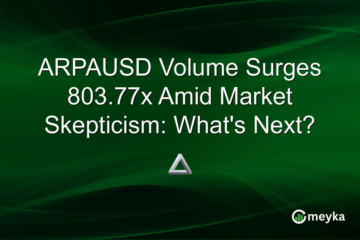 ARPAUSD Volume Surges 803.77x Amid Market Skepticism: What's Next?