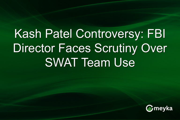 Kash Patel Controversy: FBI Director Faces Scrutiny Over SWAT Team Use