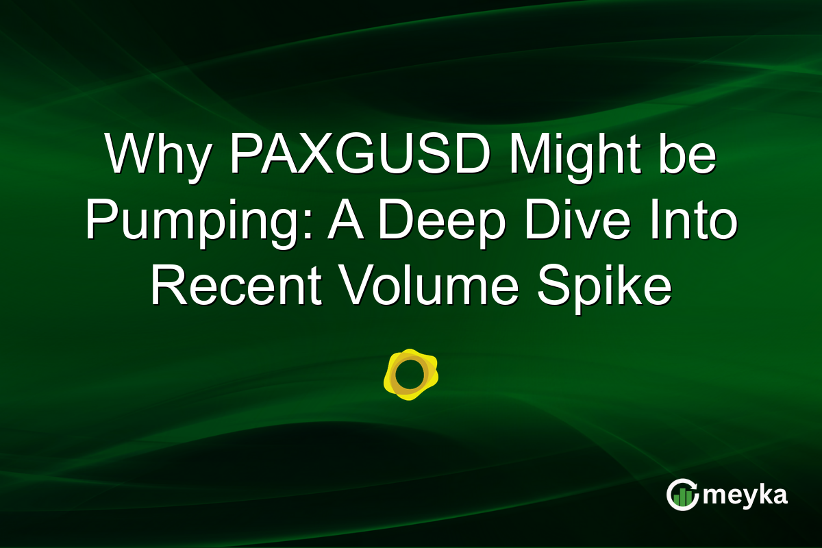 Why PAXGUSD Might be Pumping: A Deep Dive Into Recent Volume Spike