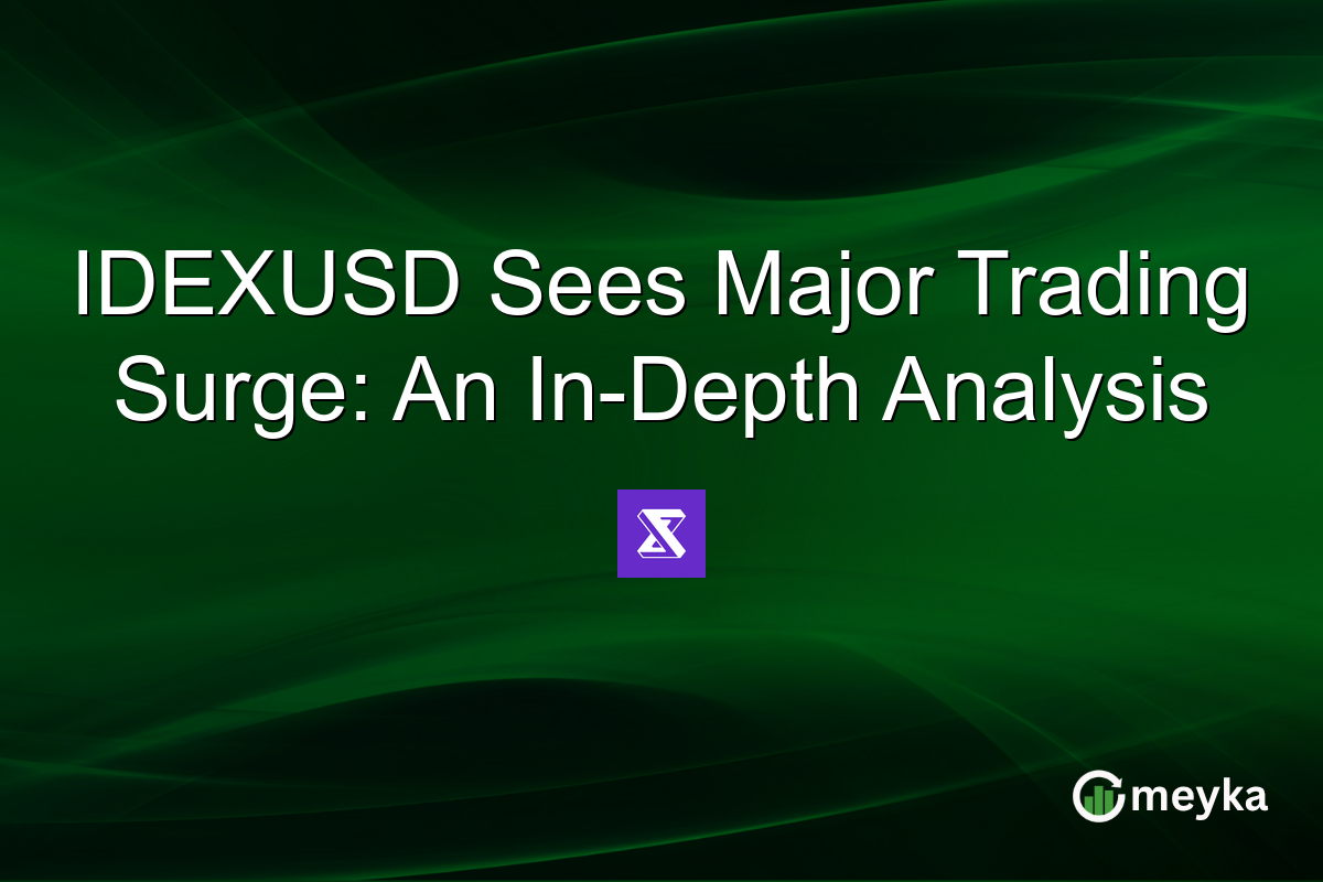 IDEXUSD Sees Major Trading Surge: An In-Depth Analysis