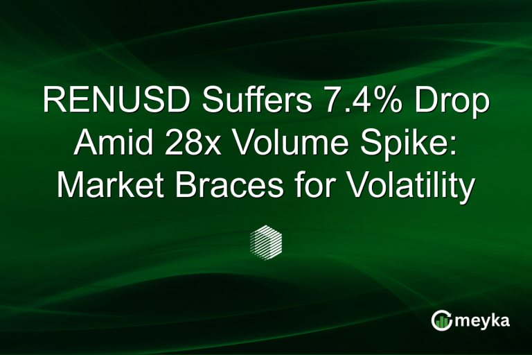 RENUSD Suffers 7.4% Drop Amid 28x Volume Spike: Market Braces for Volatility