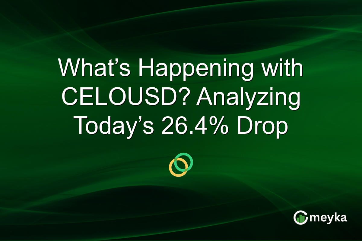What’s Happening with CELOUSD? Analyzing Today’s 26.4% Drop