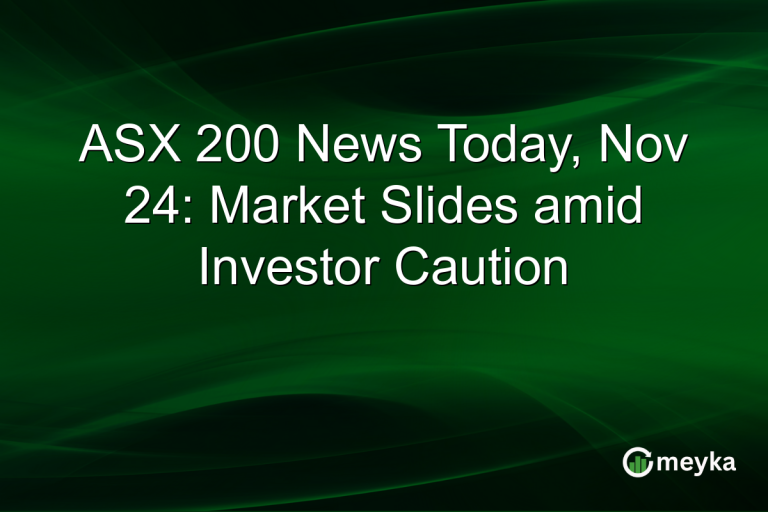 ASX 200 News Today, Nov 24: Market Slides amid Investor Caution
