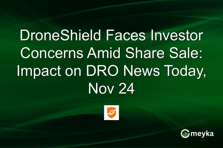 DroneShield Faces Investor Concerns Amid Share Sale: Impact on DRO News Today, Nov 24