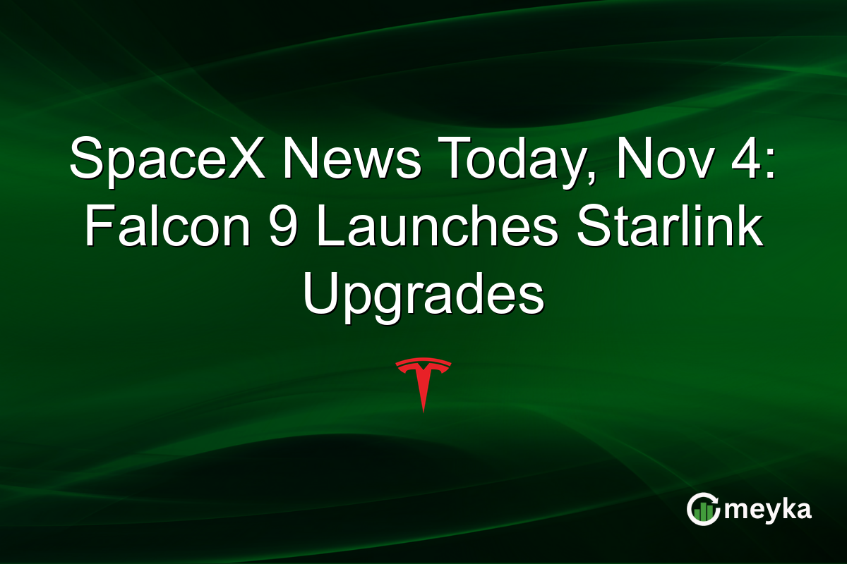 SpaceX News Today, Nov 4: Falcon 9 Launches Starlink Upgrades