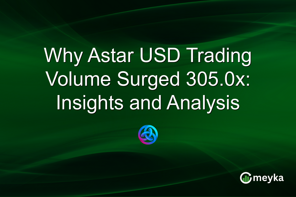 Why Astar USD Trading Volume Surged 305.0x: Insights and Analysis
