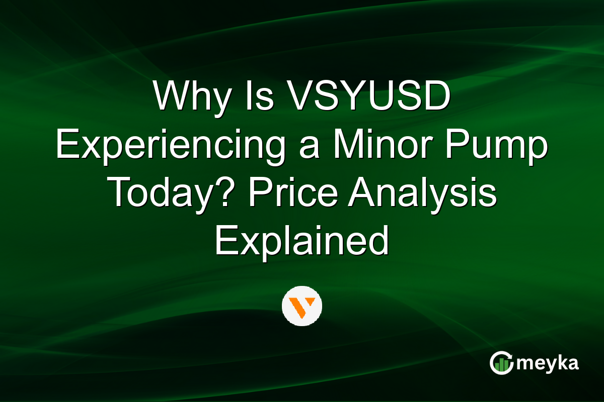 Why Is VSYUSD Experiencing a Minor Pump Today? Price Analysis Explained