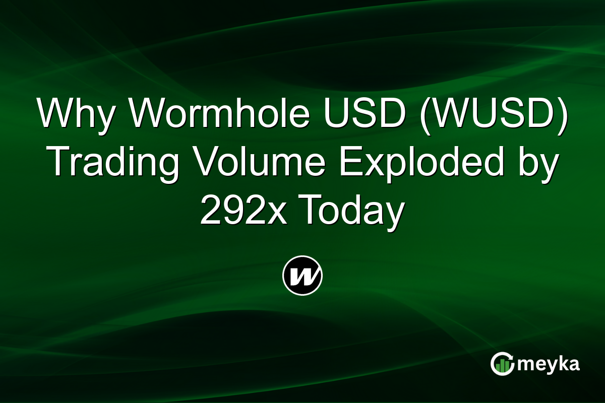 Why Wormhole USD (WUSD) Trading Volume Exploded by 292x Today