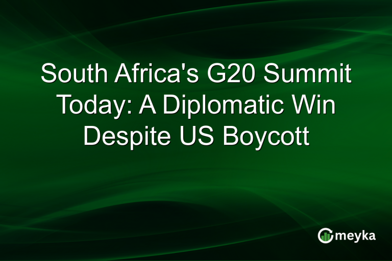 South Africa's G20 Summit Today: A Diplomatic Win Despite US Boycott