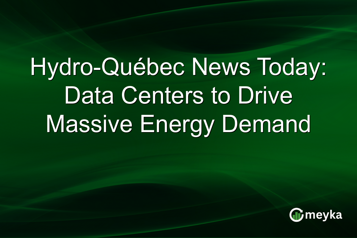 Hydro-Québec News Today: Data Centers to Drive Massive Energy Demand