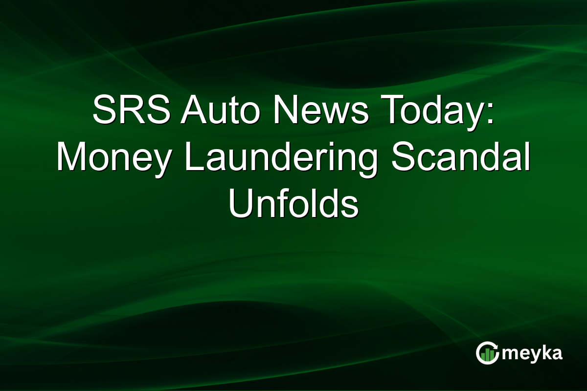 SRS Auto News Today: Money Laundering Scandal Unfolds