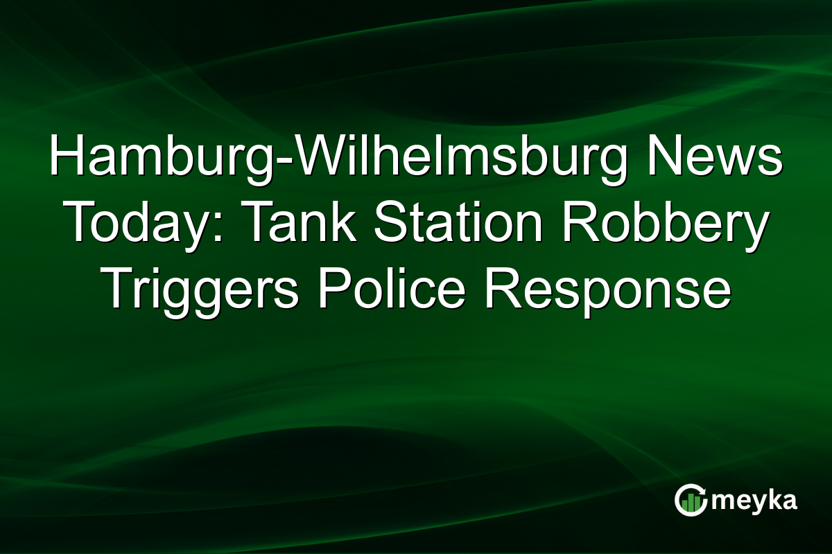 Hamburg-Wilhelmsburg News Today: Tank Station Robbery Triggers Police Response