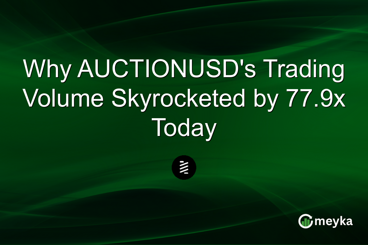 Why AUCTIONUSD's Trading Volume Skyrocketed by 77.9x Today