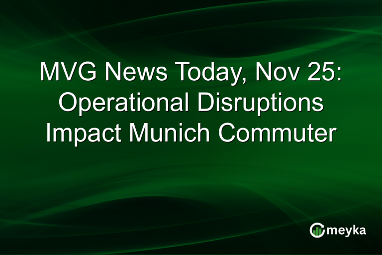 MVG News Today, Nov 25: Operational Disruptions Impact Munich Commuter