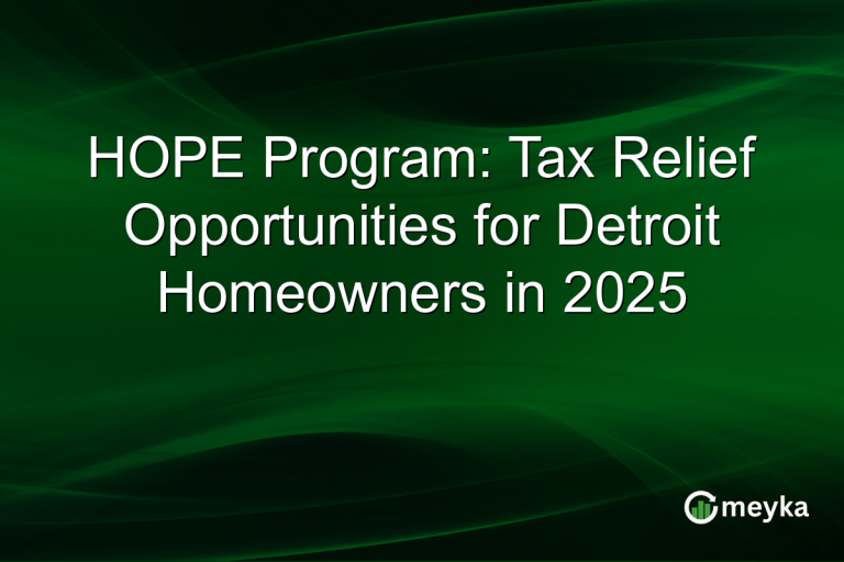 HOPE Program: Tax Relief Opportunities for Detroit Homeowners in 2025