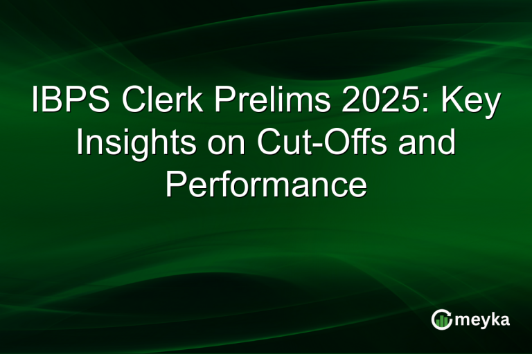 IBPS Clerk Prelims 2025: Key Insights on Cut-Offs and Performance