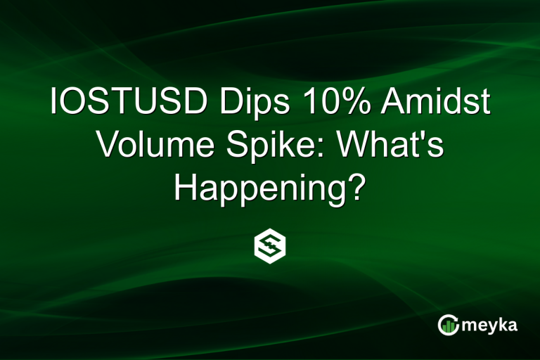 IOSTUSD Dips 10% Amidst Volume Spike: What's Happening?