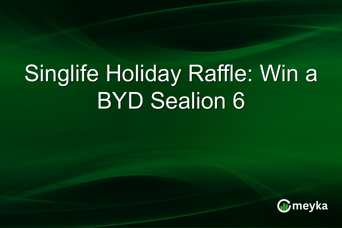 Singlife Holiday Raffle: Win a BYD Sealion 6